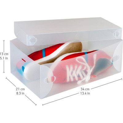 Пластиковые коробки для хранения обуви Tatkraft GLASGOW 16118