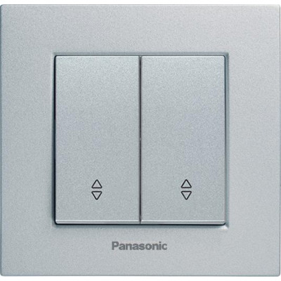 Двухклавишный проходной переключатель Panasonic Karre Plus 54880 WKTT0011-2SL