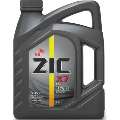 Синтетическое масло для легковых автомобилей zic X7 LS 10w40 SN/CF A3/B3, A3/B4, C3 172620