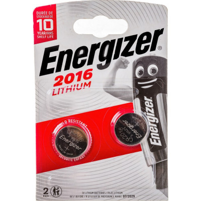 Батарейки Energizer Miniatures Lithium CR2016 7638900248340