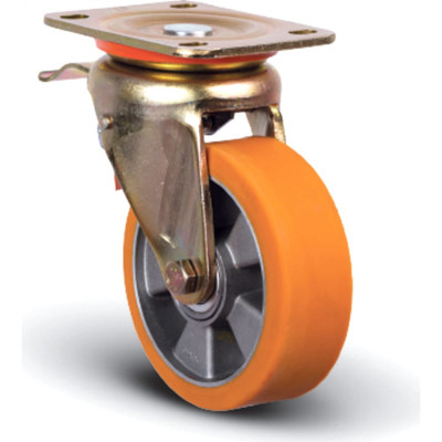 Полиуретановое поворотное колесо MFK-TORG ED01-ABP-125-F