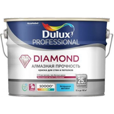 Износостойкая моющаяся краска для стен и потолков Dulux DIAMOND MATT 5717512