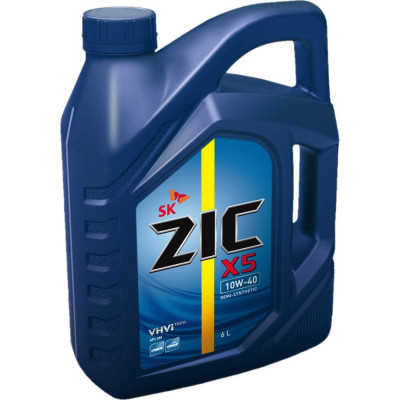 Полусинтетическое масло для легковых авто zic X5 10w40 SN 172622
