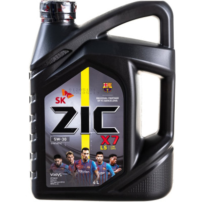 Синтетическое масло для легковых авто zic X7 LS 5w30 SN/CF С3 162619