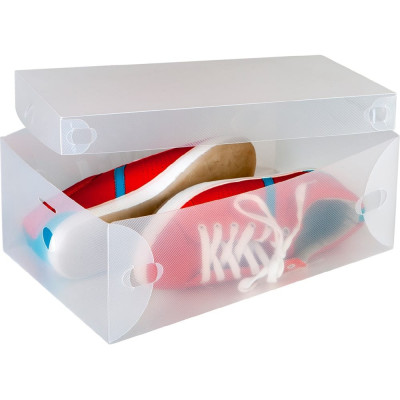 Пластиковые коробки для хранения обуви Tatkraft GLASGOW 16118