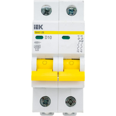 Автоматический выключатель IEK ВА47-29 MVA20-2-010-D