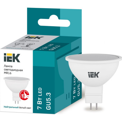 Светодиодная лампа IEK ECO LLE-MR16-7-230-40-GU5