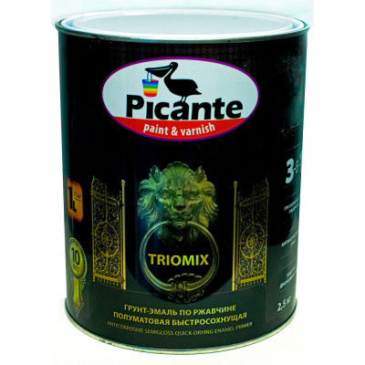 Грунт-эмаль по ржавчине Picante TRIOMIX 10520-1013.GL