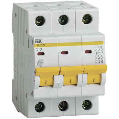 Автоматический выключатель IEK ВА47-29 MVA20-3-013-C