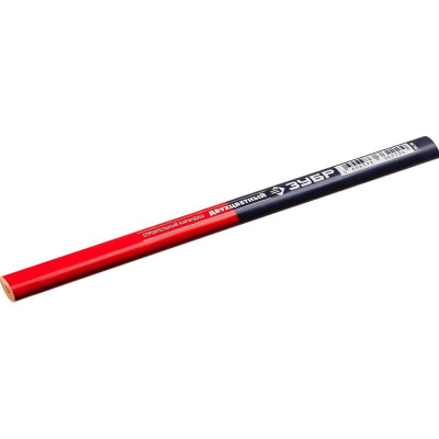 Двухцветный строительный карандаш ЗУБР КС-2