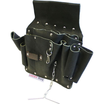 Универсальная кожаная пояс-сумка для инструментов Lucky Guy 03 005LG