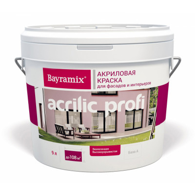Вододисперсионная краска Bayramix Acrilic Profi BAP-130/090