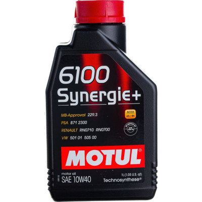 Моторное масло MOTUL 6100 Synergie+ 10W40 108646
