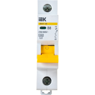 Автоматический выключатель IEK ВА47-29 MVA20-1-008-B