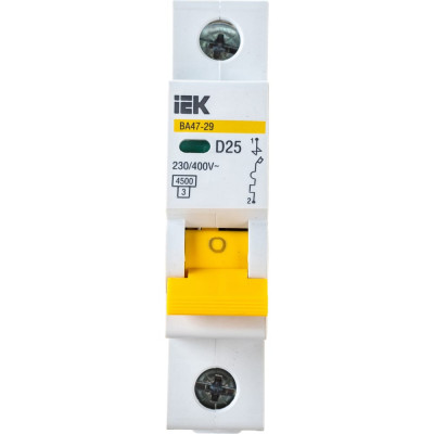 Автоматический выключатель IEK ВА47-29 MVA20-1-025-D