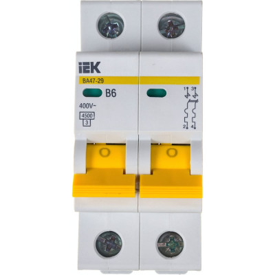 Автоматический выключатель IEK ВА47-29 MVA20-2-006-B