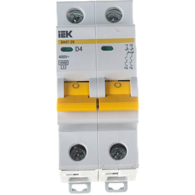 Автоматический выключатель IEK ВА47-29 MVA20-2-004-D