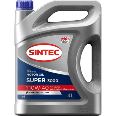 Полусинтетическое масло Sintec SINTEC SUPER 10W-40 SG/CD 801894