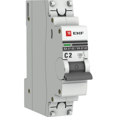 Автоматический выключатель EKF PROxima ВА 47-63 mcb4763-1-02C-pro