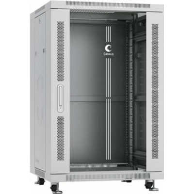 Монтажный телекоммуникационный напольный шкаф для оборудования Cabeus SH-05C-18U60/60