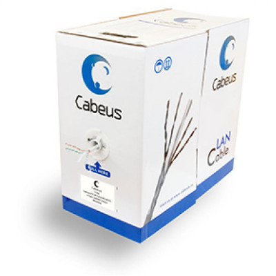 Одножильный кабель Cabeus UTP-4P-Cat.6-SOLID-GY
