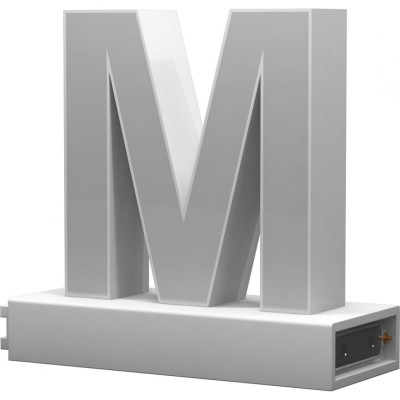 Светодиодная буква ABCMIX М М-100-magnetic