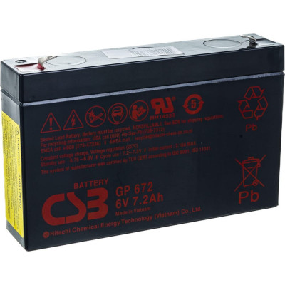 Аккумулятор для ИБП CSB GP672 GP672CSB