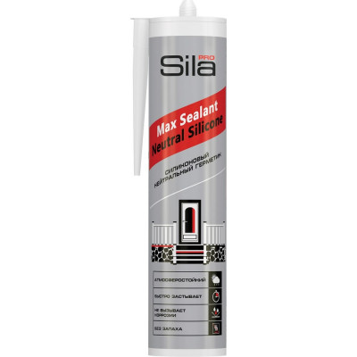 Силиконовый нейтральный герметик Sila PRO Max Sealant Neutral Silicone SSNECL0290