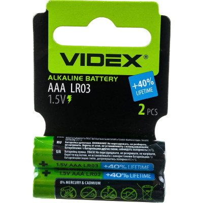 Алкалиновый элемент питания Videx VID-LR3-2SC