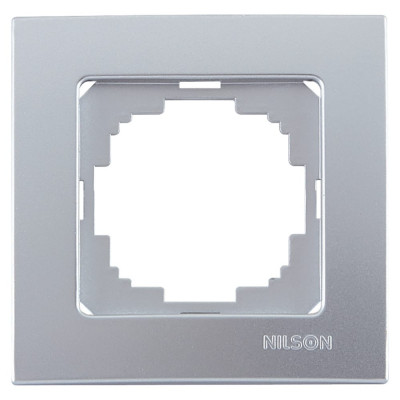 Одноместная рамка Nilson Touran metallic 24130091