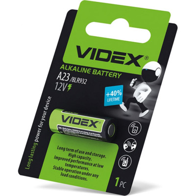 Алкалиновый элемент питания Videx VID-A23-1BL