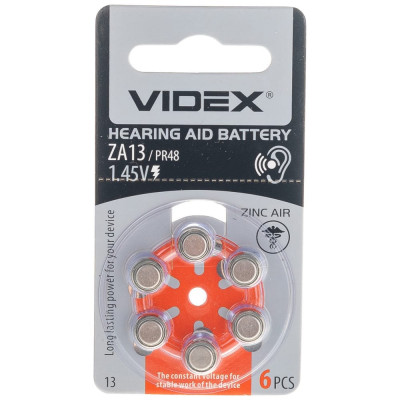 Воздушно-цинковый элемент питания Videx VID-ZA13