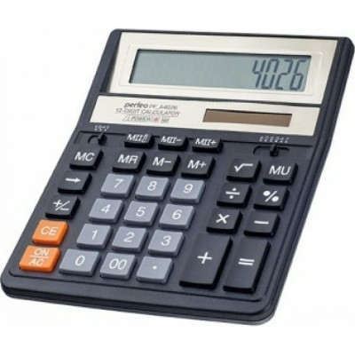 Бухгалтерский двенадцатиразрядный калькулятор Perfeo PF A4026 30011242