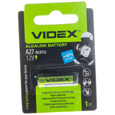 Элемент питания Videx VID-A27-1BL
