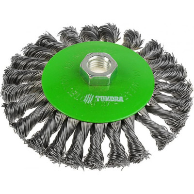 Металлическая щетка-тарелка для УШМ TUNDRA 1032363
