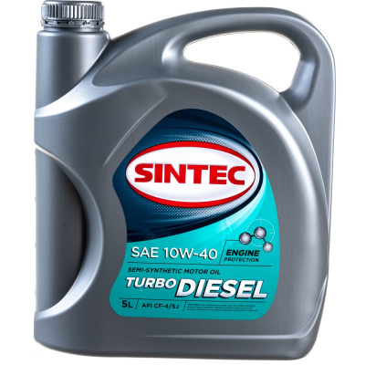 Полусинтетическое масло Sintec SINTEC TURBO DIESEL 10W-40; CF-4/CF/SJ 122445