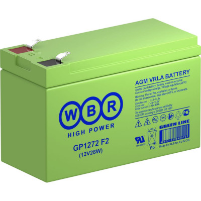 Аккумулятор для ИБП WBR GP1272(28W) GP 1272F2(28W)WBR