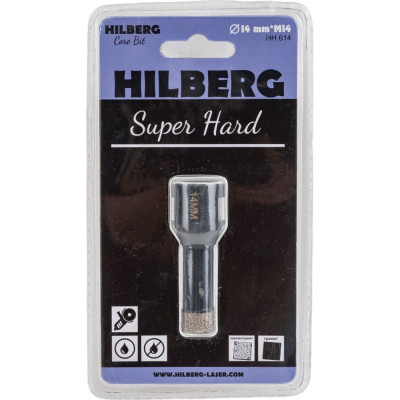 Алмазная коронка по керамике и керамограниту Hilberg Super Hard HH614