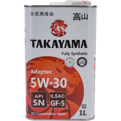 Синтетическое моторное масло TAKAYAMA SAE 5W30 ILSAC GF 5 API SN 605042