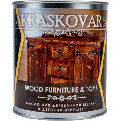 Масло для мебели и детских игрушек Kraskovar Wood Furniture & Toys 1366