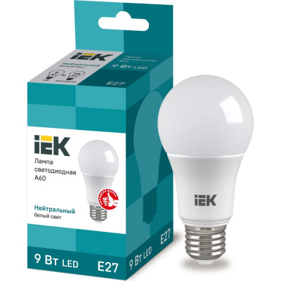 Светодиодная лампа IEK LLE-A60-9-230-40-E27