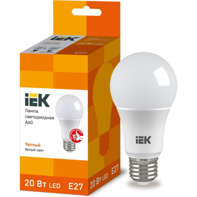 Лампа IEK LLE-A60-20-230-30-E27