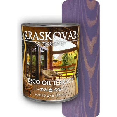 Масло для террас Kraskovar лаванда, 0.75 л 1281