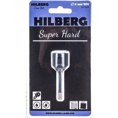 Коронка алмазная по керамике и керамограниту Hilberg Super Hard HH606