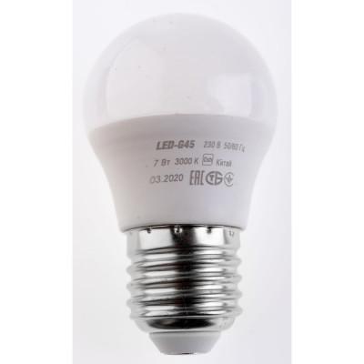 Лампа IEK LLE-G45-7-230-30-E27