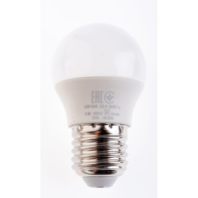 Лампа IEK LLE-G45-5-230-40-E27