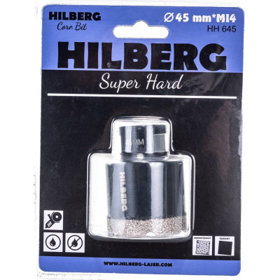 Коронка алмазная по керамике и керамограниту Hilberg Super Hard HH645