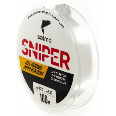 Монофильная леска Salmo Sniper Clear 100/022 4012-022
