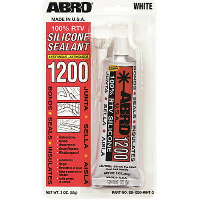 Силиконовый герметик ABRO SS-1200-WHT-3