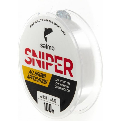 Монофильная леска Salmo Sniper Clear 100/030 4012-030